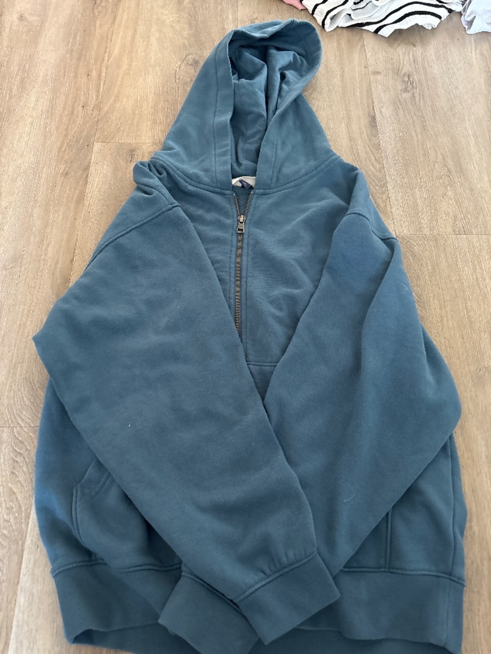 Blue zip up